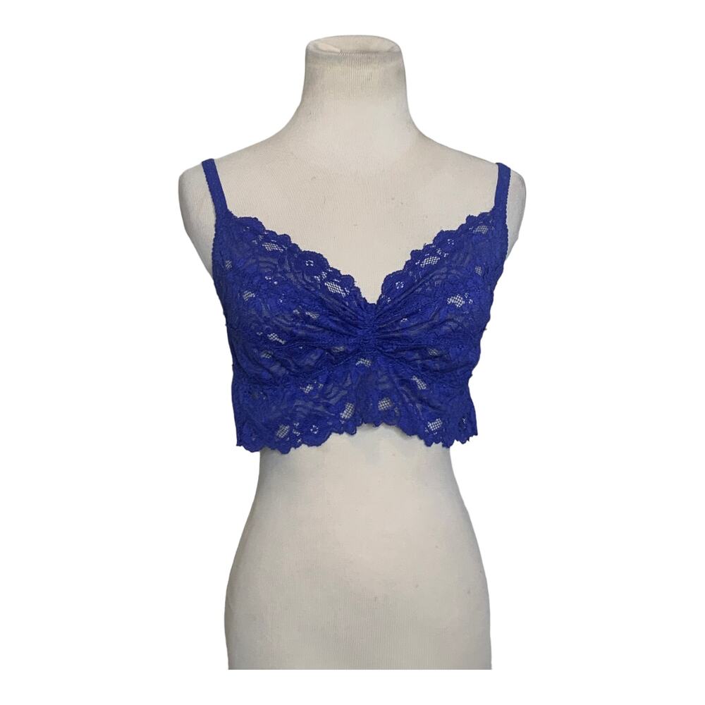 Fab'rik Blue Lace Bralette Size L